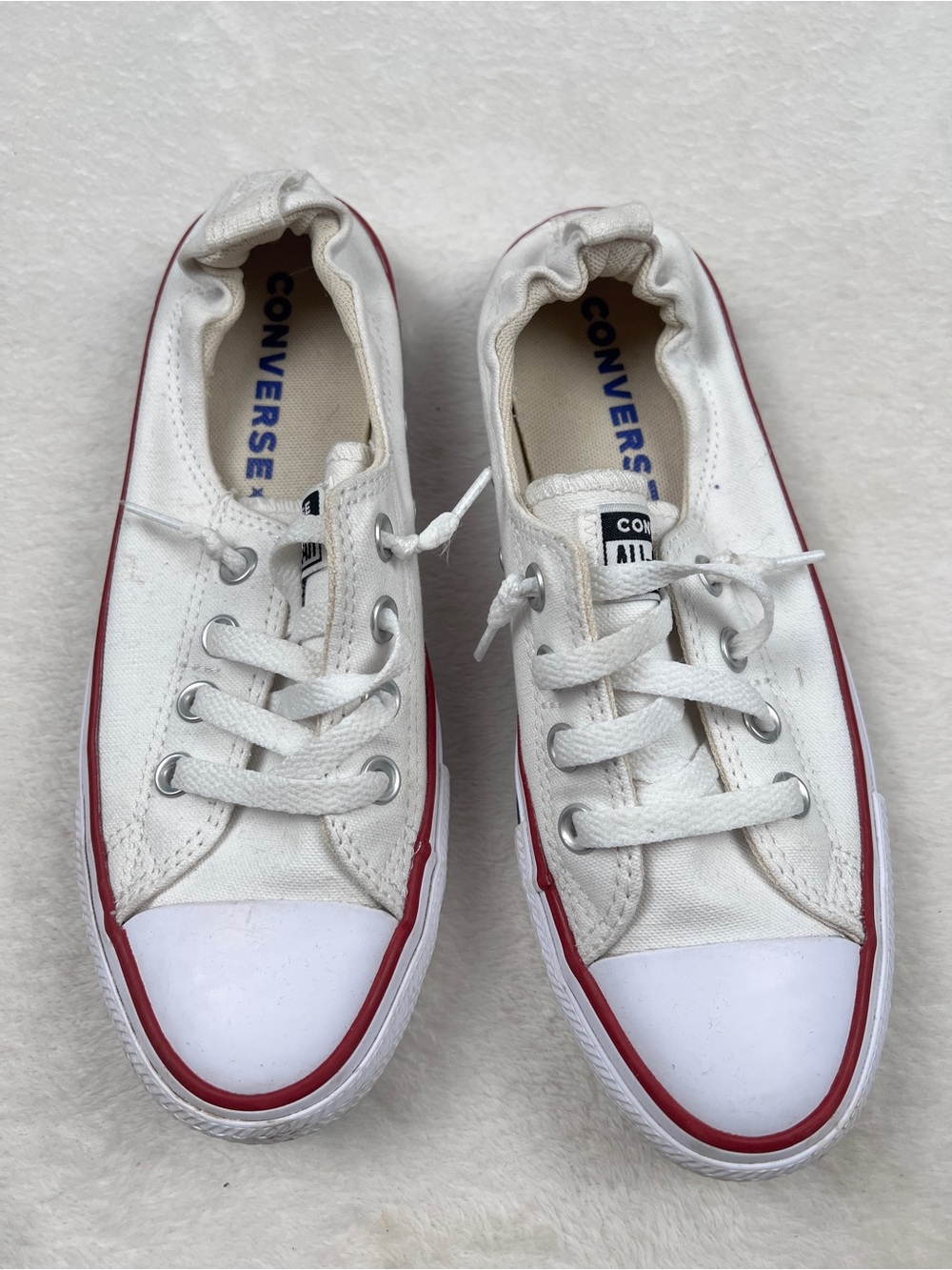 Converse Chuck Taylor All Star Shoreline Slip On White Sneakers Women’s 7.5